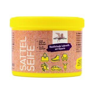 B & E Sattelseife mit Schwamm