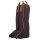 Stiefeltasche BR schwarz mit beigebrauner Biese