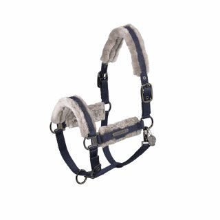 Eskadron Halfter DOUBLE PIN GIRTH FAUXFUR Platinum 24