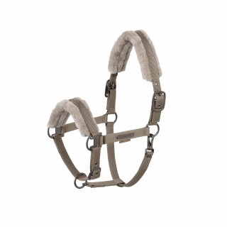 Eskadron Halfter DOUBLE PIN FAUX FUR Platinum 25