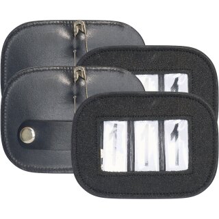 Turniernummern IRHGlitter square, Satz von 2 Stk Black 1SIZE
