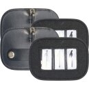 Turniernummern IRHGlitter square, Satz von 2 Stk Black 1SIZE