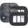 Turniernummern IRHGlitter square, Satz von 2 Stk Black 1SIZE