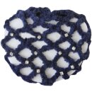 Haarnetz chenille blau