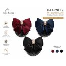HE Haarnetz mit Zierschleife, Perlen, Strass & Spange