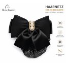 HE Haarnetz mit Zierschleife, Perlen, Strass & Spange