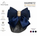 HE Haarnetz mit Zierschleife, Perlen, Strass & Spange