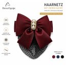 HE Haarnetz mit Zierschleife, Perlen, Strass & Spange