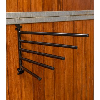 Schabrackenhalter mit 5 schwenkbaren Armen