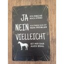 Retro Blechschild Pferde Vintage 30 x 20 cm