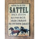 Retro Blechschild Pferde Vintage 30 x 20 cm