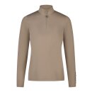 PIKEUR ZIP SHIRT 34 mocha cream