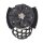 Knotenhaarnetz mit Rosette und Spange