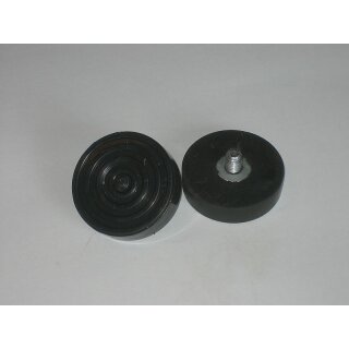 Auftrittgummi 60mm rund 10er Gewindebolzen