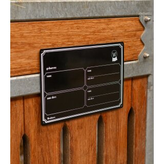 Waldhausen Boxenschild Metall