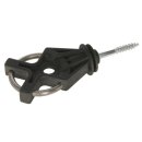 Torisolator X verzinkt, schwarz, 6 Stück