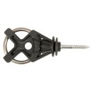 Torisolator X verzinkt, schwarz, 6 Stück
