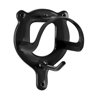 Trensenhalter, Metall schwarz