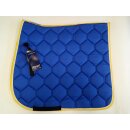 Schabracke DR Cotton Wabe royal-weiß-gelb Equest